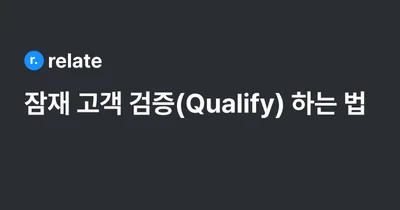 잠재 고객 Qualification: Fit 검증과 챔피언 식별 방법