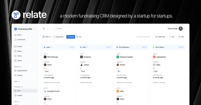 투자 유치/ IR 펀드레이징 CRM by Relate